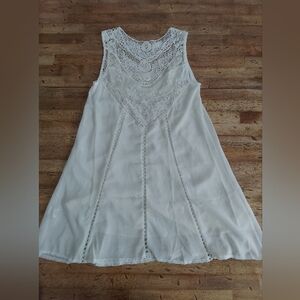 Elegant White Lace Dress Coquette Romantic Sz.Sm